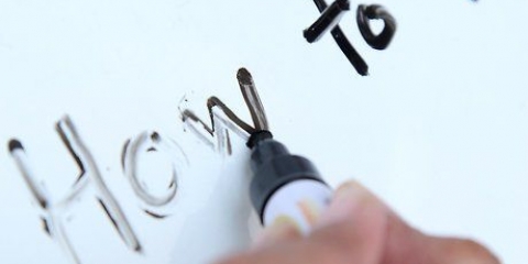 Verwyder 'n permanente merker van 'n witbord