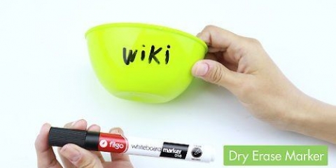 Verwyder 'n waterdigte merker van plastiek