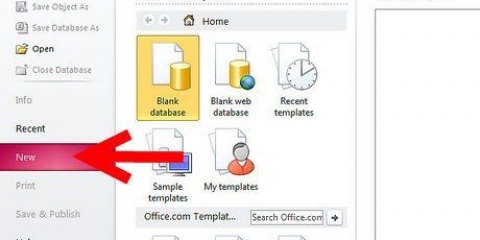 Werk met microsoft access