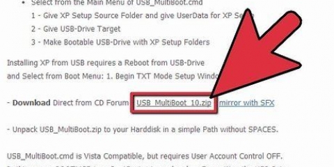 Installeer windows xp op 'n asus eee pc vanaf 'n usb-stok