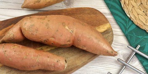 Zoete aardappel roosteren