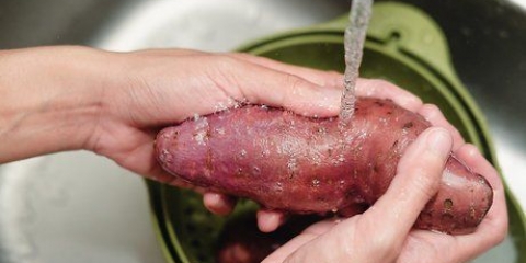 Zoete aardappels koken