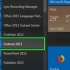 Gebruik die stemknoppies in outlook