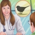 Die vleugels van 'n klein vogel knippen