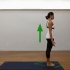 Voer die yoga warrior posisie uit