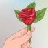 Speld 'n boutonniere vas