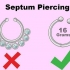 Versteek 'n septum piercing