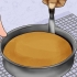 Herstel 'n koek wat gebak is teen die pan