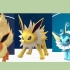 Eevee ontwikkel in al sy evolusies