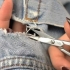 Herstel gate in die dye van jeans