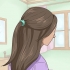 Maak half-op haarstyle