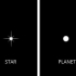 Sien die verskil tussen planete en sterre